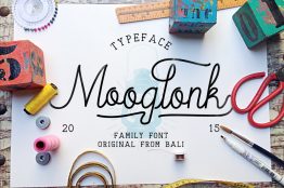 Mooglonk typeface