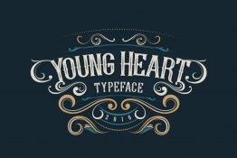young heart typeface