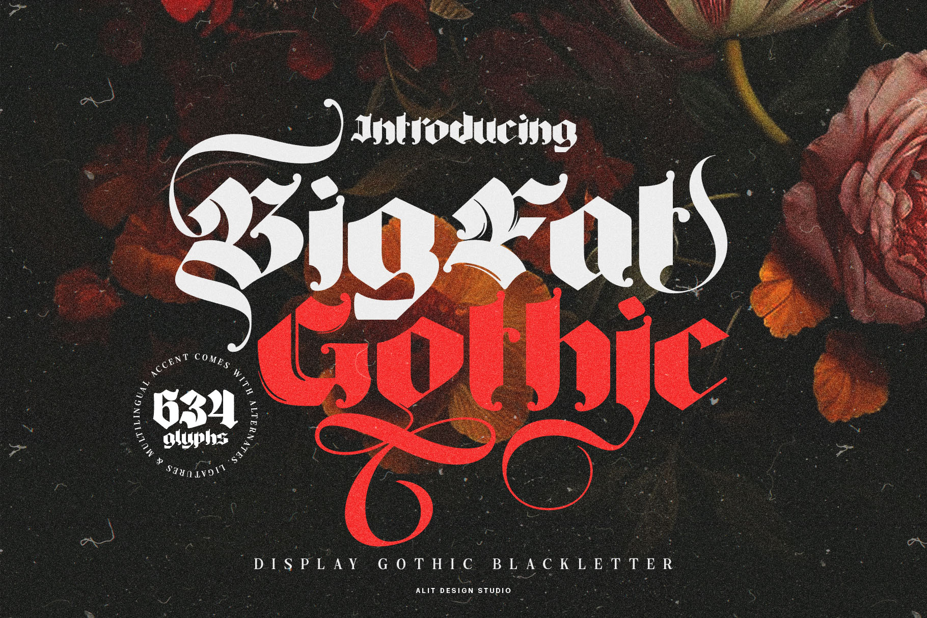 Big Fat Gothic Blackletter Typeface